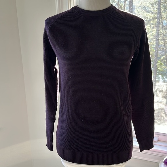 Lululemon Black Cherry Simply Wool Sweater, Size 8, Like New Condition - Picture 2 of 10